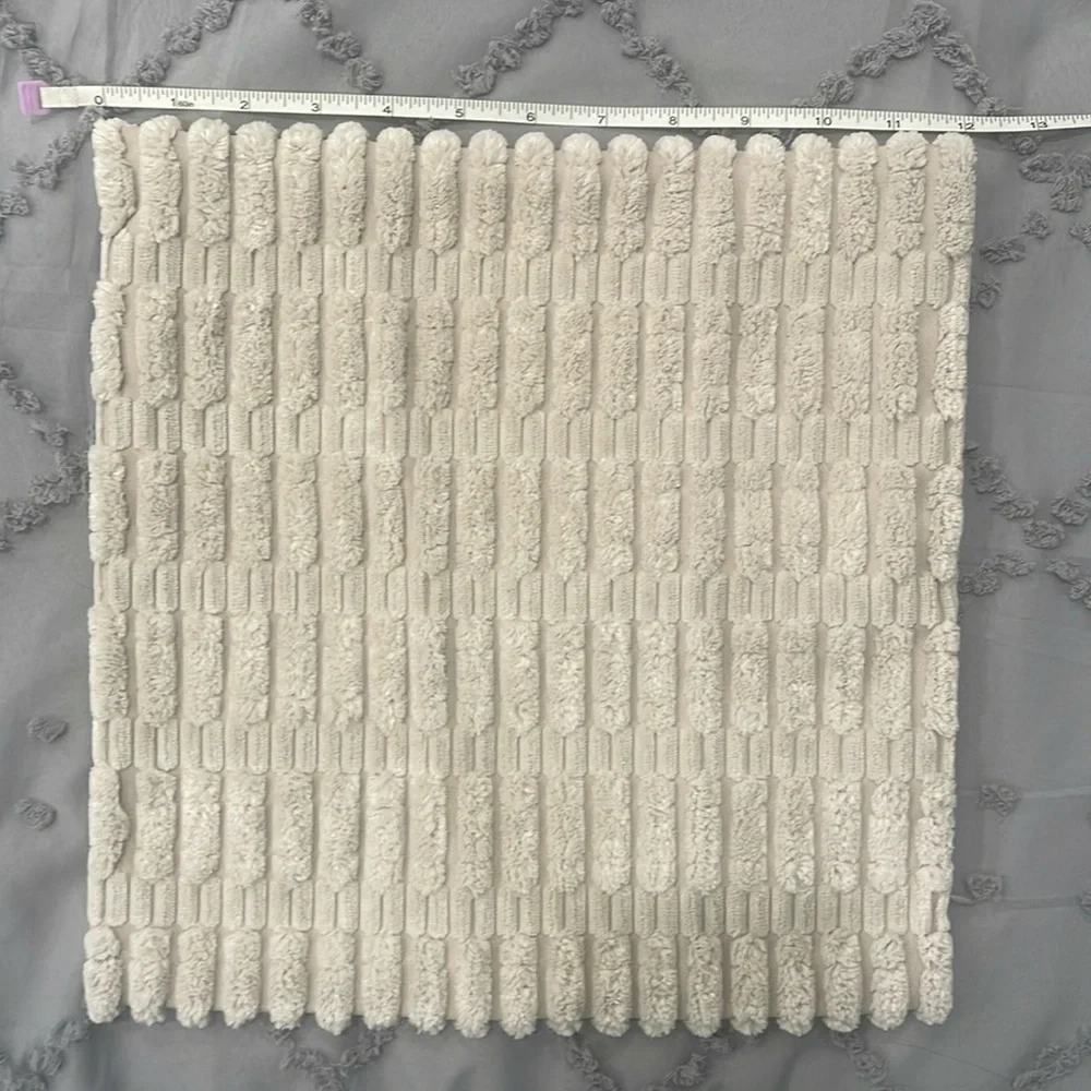 two gray grey throw pillow covers, soft with hidden zipper